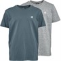 Champion Junior Boys Two Pack Crew Neck T-Shirts Grey