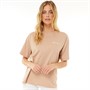 Champion Womens Crew Neck T-Shirt Beige