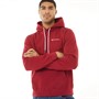 Champion Mens Small Logo Hoodie Red