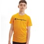 Champion Junior Boys Crew Neck T-Shirt Yellow