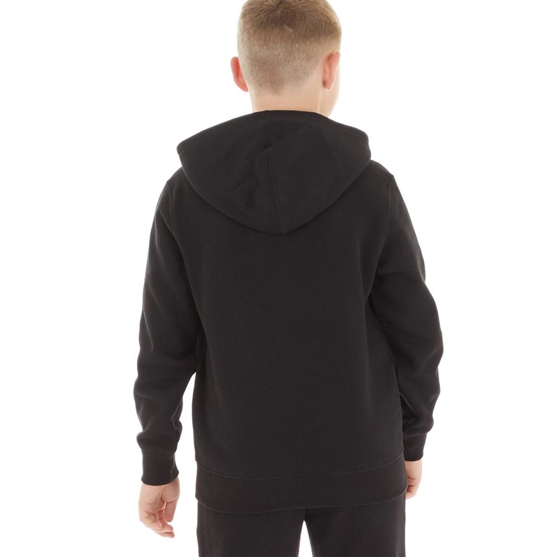 Champion Boys Rochester Script Logo Hoodie Black