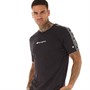 Champion Mens American Tape Crew Neck T-Shirt Black