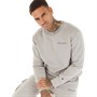 Champion Mens Rochester Script Logo Crew Neck Sweatshirt Grey