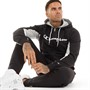 Champion Mens Full Zip Fleece Hooded Tracksuit Black
