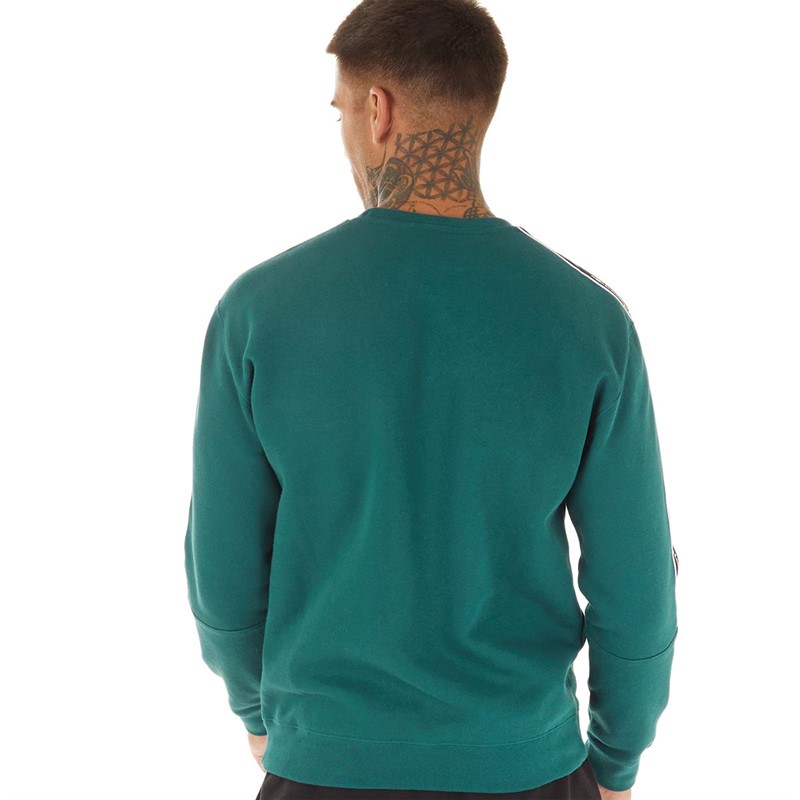 Champion Mens American Tape Crew Neck Sweatshirt Green