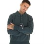 Champion Mens Reverse Weave Polo Neck Sweatshirt Green