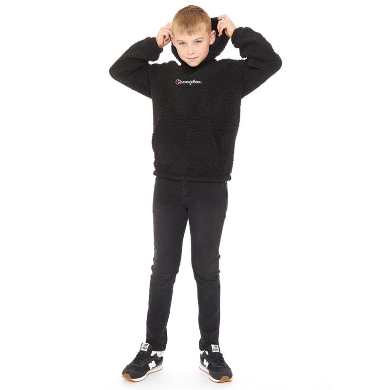 Champion Boys Rochester 1/4 Zip Hoodie Black