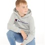 Champion Boys Rochester Script Logo Hoodie Grey