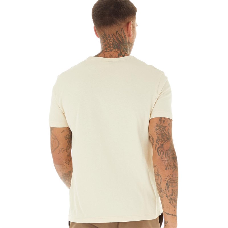 Champion Mens Reverse Weave Crew Neck T-Shirt Yellow