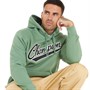 Champion Mens Rochester College Logo Hoodie Green