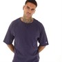 Champion Mens Reverse Weave Crew Neck T-Shirt Blue