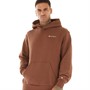 Champion Mens Rochester Small Logo Hoodie Brown