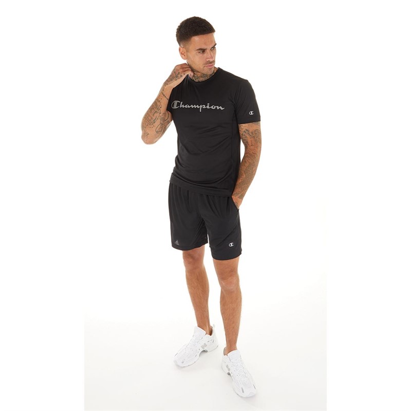 Champion Mens Sport Poly Training Top Black