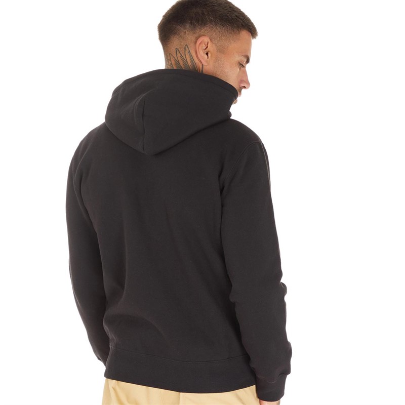 Champion Mens Rochester Script Logo Full Zip Hoodie Black