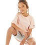 Champion Girls Rochester Script Logo Crew Neck T-Shirt Pink