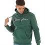 Champion Mens Rochester Script Logo Hoodie Green