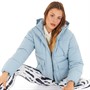 Champion Womens Rochester Hooded Padded Jacket Blue