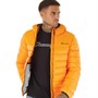 Champion Mens Padded Hooded Jacket Yellow
