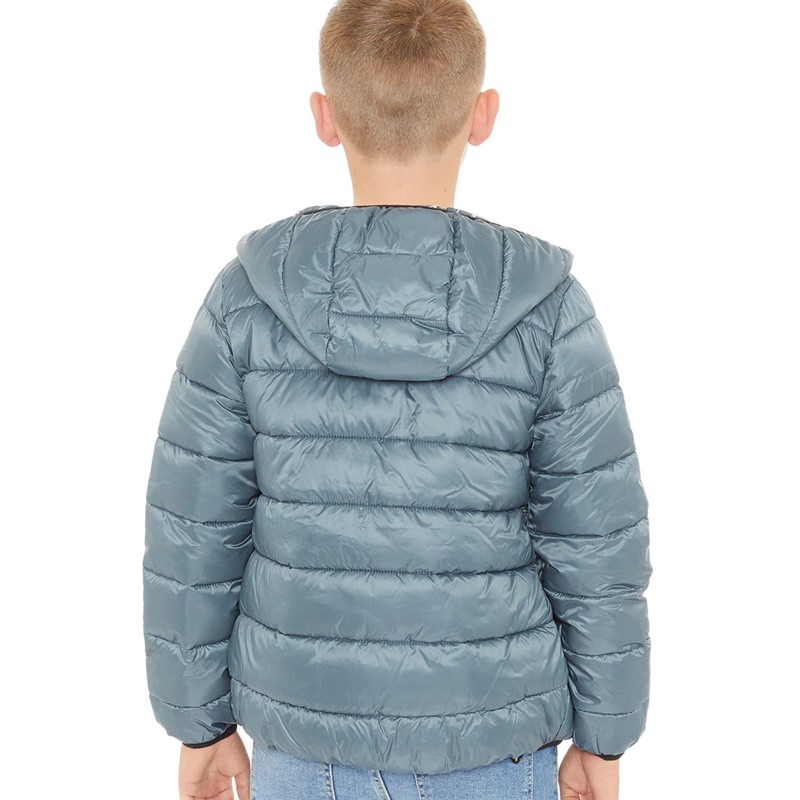 Champion Jungen Padded Pufferjacke Blau