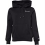 Champion Damskie Script Logo Bluzy z kapturami Czarny