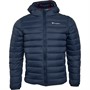 Champion Veste à Capuche Matelassée avec logo adhésif Homme Bleu Marine/Bleu Marine