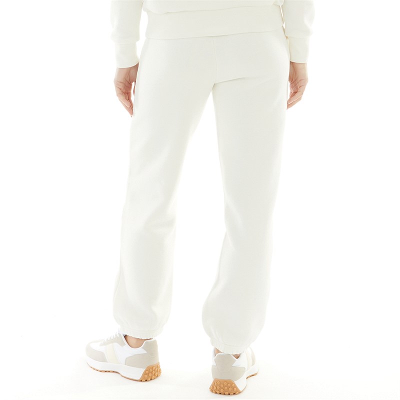 Champion Womens Rochester Small Logo Cuffed Joggers White