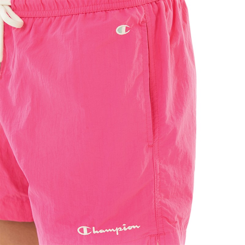 Champion Mens Rochester Small Logo Shorts Pink