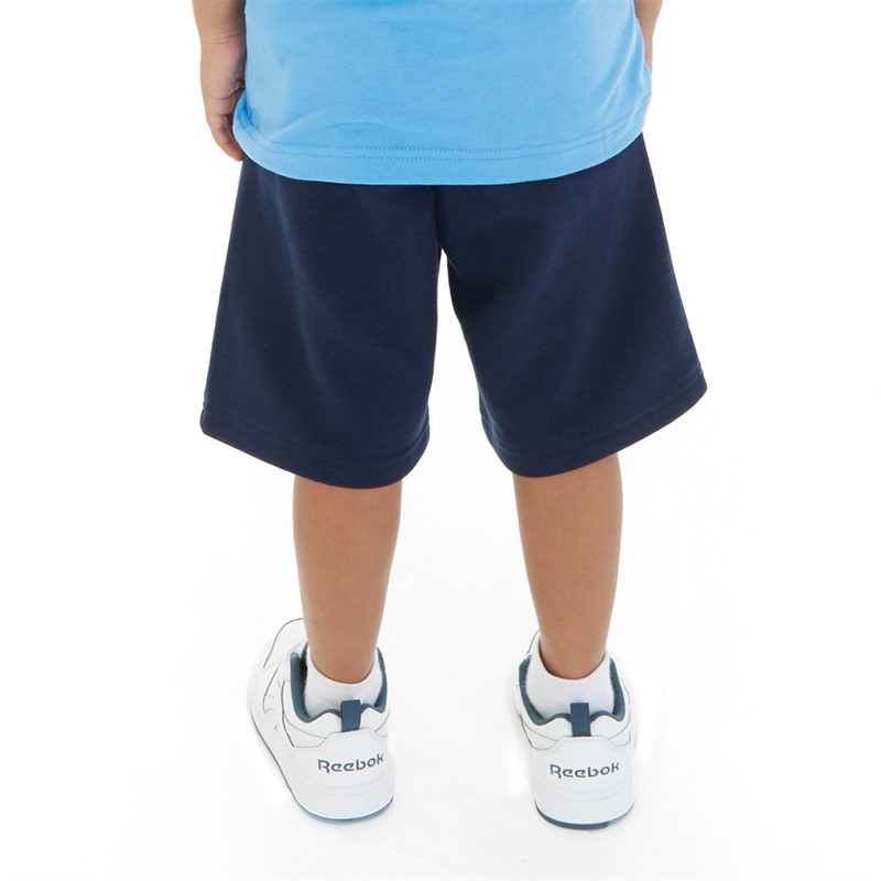 Champion Junior Boys Logo Shorts Navy Blue