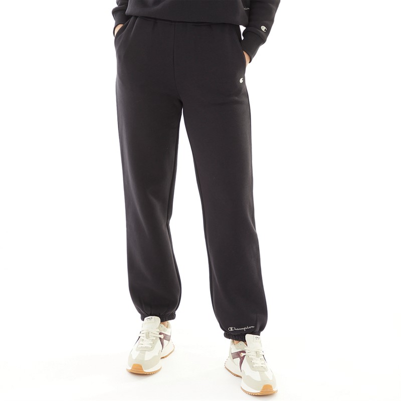 Buy Champion Womens Rochester Small Logo Cuffed Joggers Black