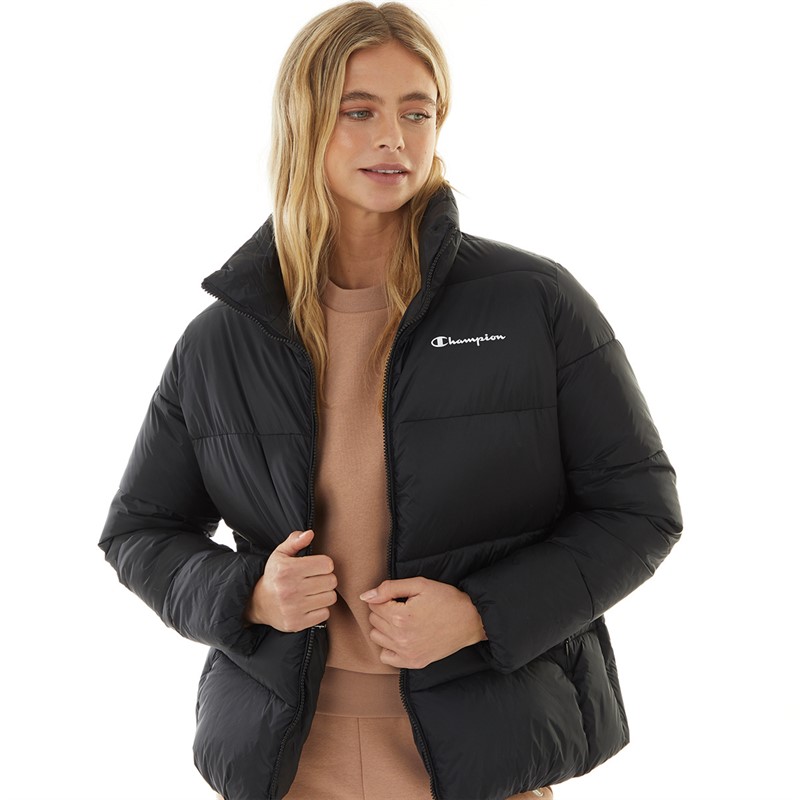 Buy Champion Womens Padded Jacket Black Black