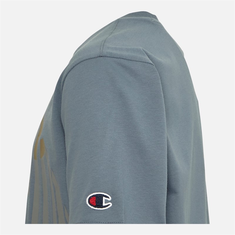 Champion Junior Rochester City Explorer Crew Neck T-Shirt Blue