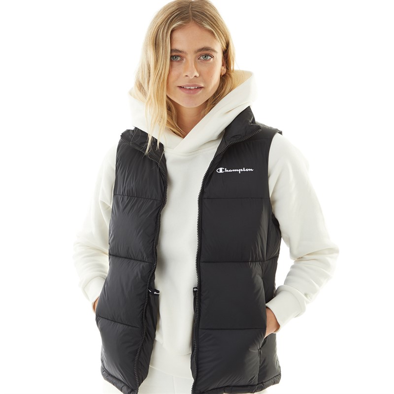 Buy Champion Womens Padded Vest Black Black