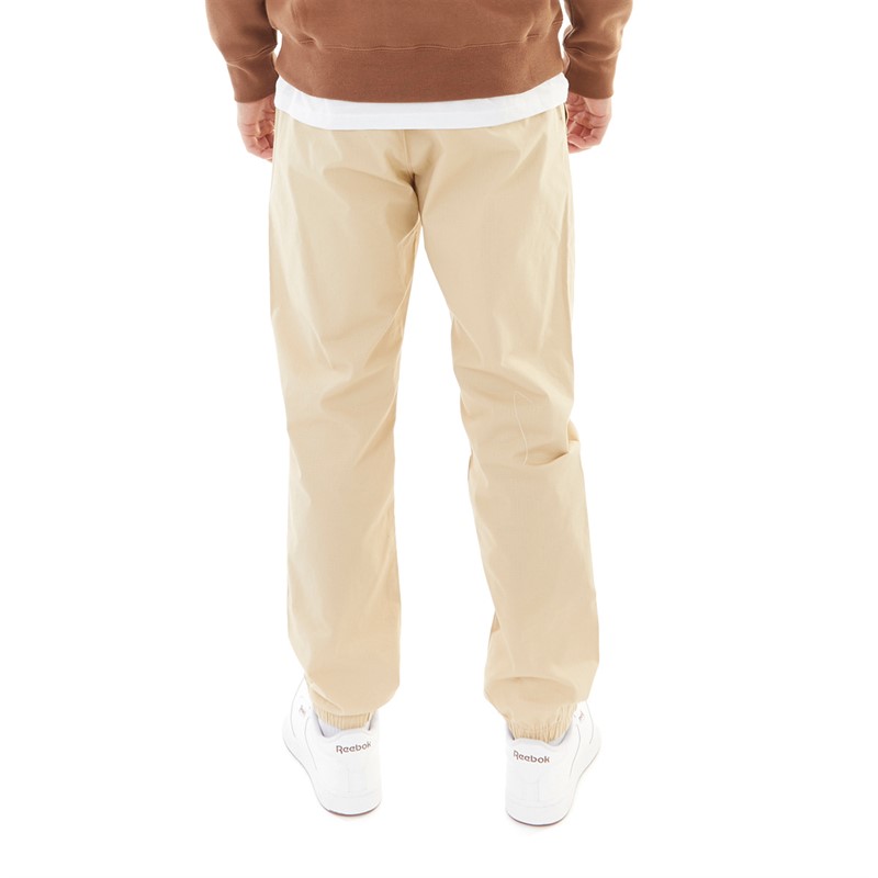 Champion Mens Authentic Logo Cuffed Joggers Beige