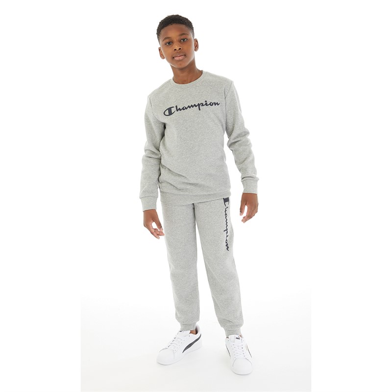 Champion Drenge American Classics Logo Sweatshirts Grå