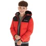 Champion Veste à Capuche Rembourrée Garçon rouge/noir