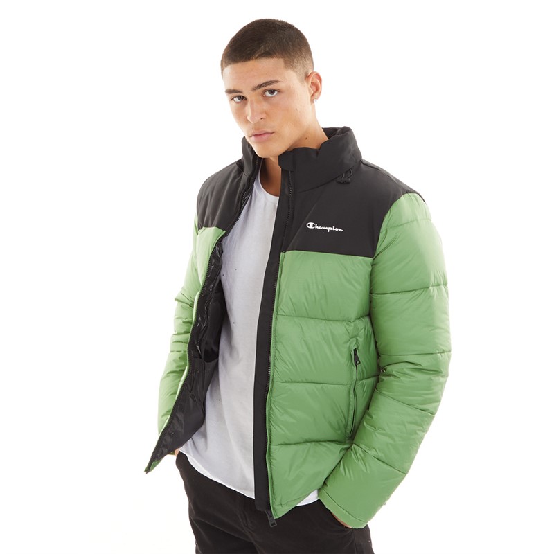 Champion Veste Rembourrée Homme vert/noir