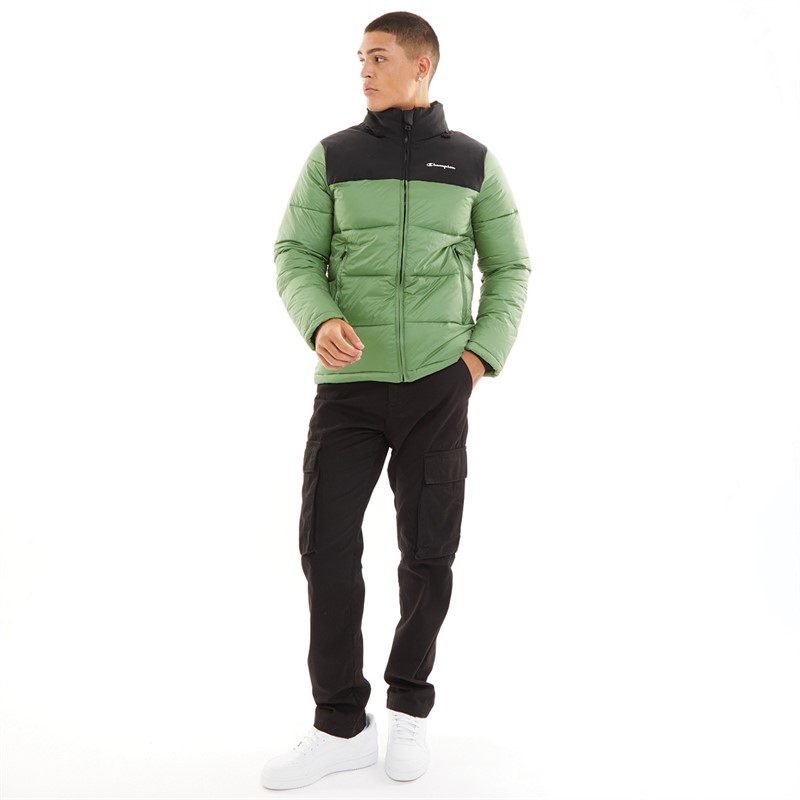 Champion Veste Rembourrée Homme vert/noir