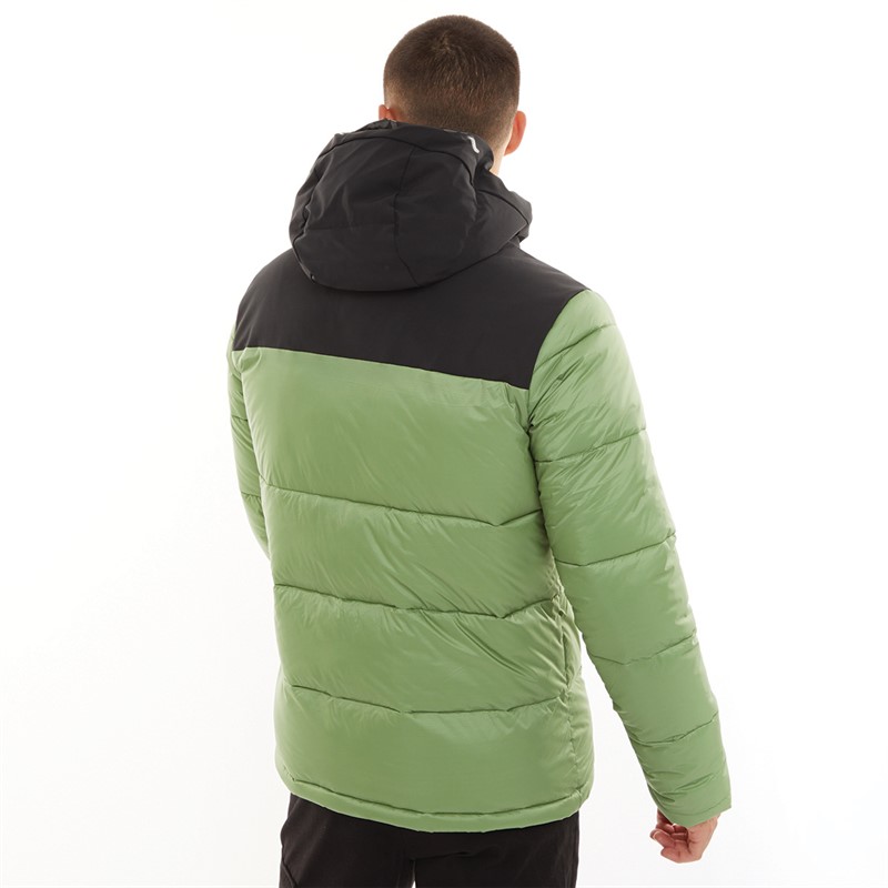 Champion Veste à Capuche Rembourrée Homme vert/noir