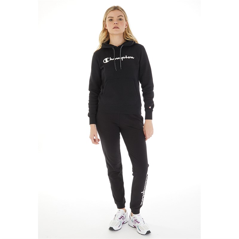 Champion Dame Sweatpants med Ribbet Kant Sort