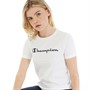 Champion Damen American Classics Logo T-Shirts Weiß