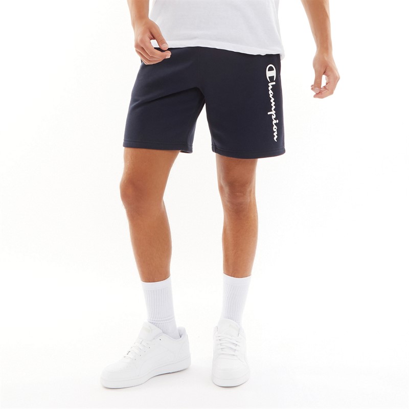 Champion Herren Bermuda Logo Shorts Marineblau