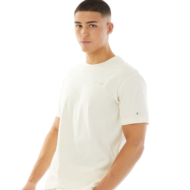 Champion Mens Eco Future Crew Neck T-Shirt Beige