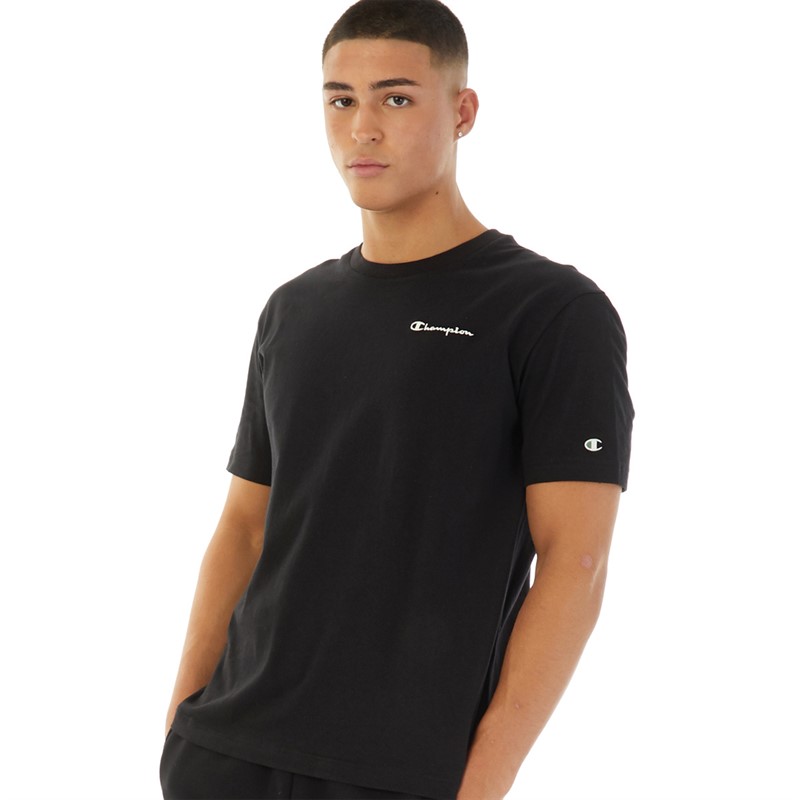 Champion Mens Eco Future Crew Neck T-Shirt Black