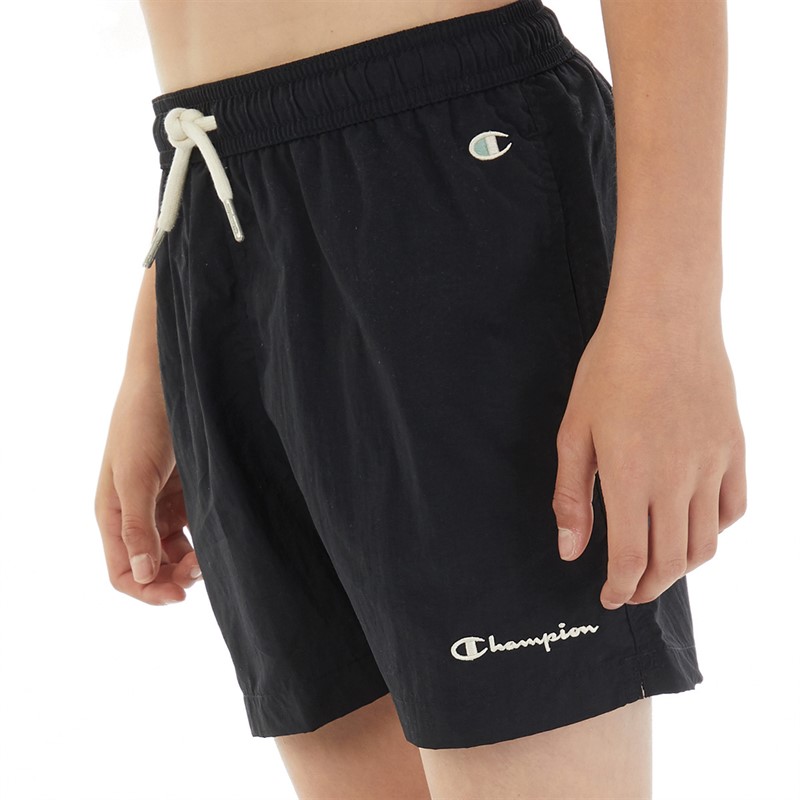 Buy Champion Junior Boys Eco Future Beach Shorts Black