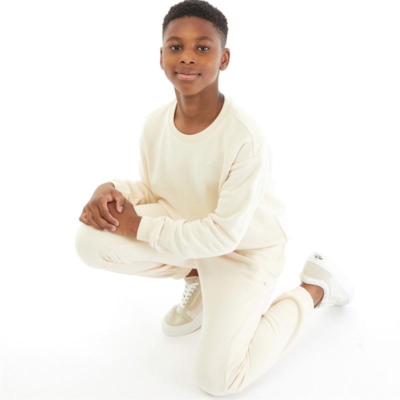 Champion Junior Boys Eco Future Elastic Cuff Pants Sand