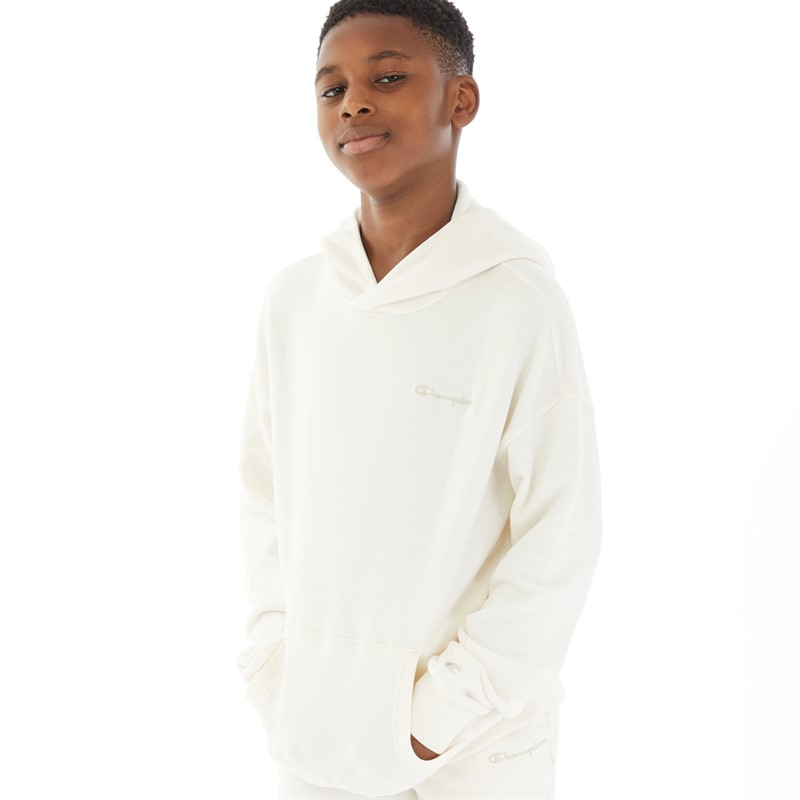 Champion Junior Boys Eco Future Hoodie Beige