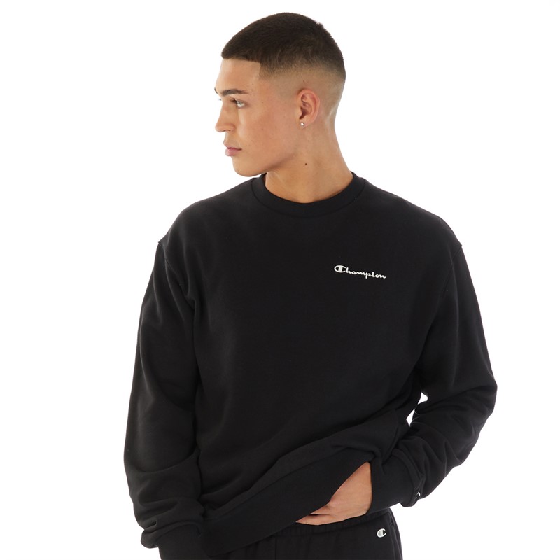 Champion Mens Eco Future Crew Neck Sweatshirt Black