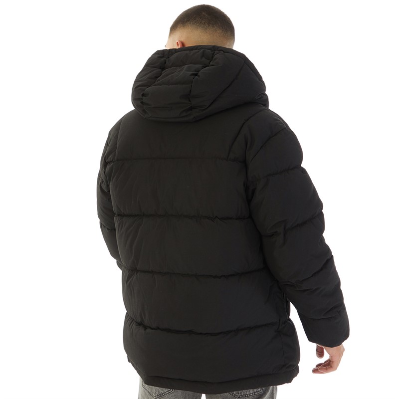 Champion Mens Eco Future Padded Hooded Jacket Black