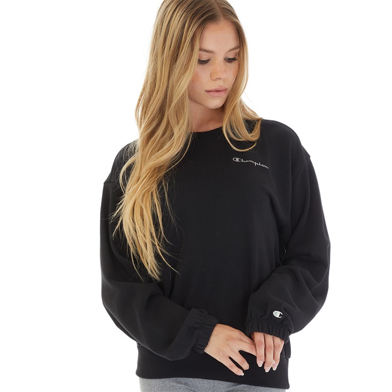 Black champion sweatshirt womens hotsell