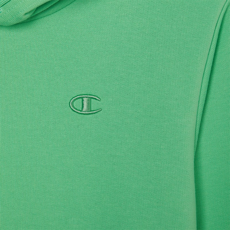 Champion Sweat-Shirt à Capuche Junior Garçon Rochester Logo Vert